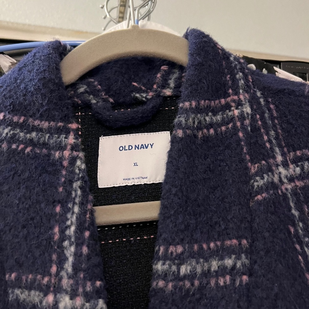 Winter weight Fleece Long Blazer/Coat